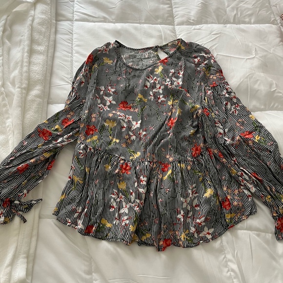 Anthropologie Pleione Floral Top - Picture 1 of 3